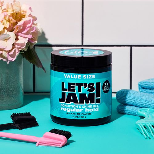 LET'S JAM 3X  CONDITIONING & SHINING GEL - Regular Hold