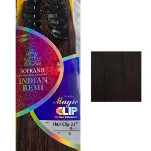 SOPRANO %100 INDIAN REMI HUMAN HAIR, MAGIC CLIP (9PCS)