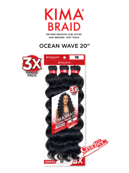 HARLEM125 KIMA OCEAN WAVES  20" KOW3X, 3X VALUE PACK