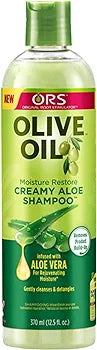 ORS OLIVE OIL MOISTURE RESTORE CREAMY ALOE SHAMPOO