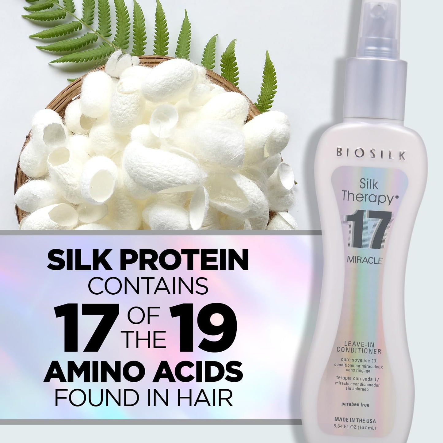 BIOSILK SILK THERAPY, 17 MIRACLE LEAVE -IN CONDITIONER