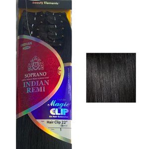 SOPRANO %100 INDIAN REMI HUMAN HAIR, MAGIC CLIP (9PCS)