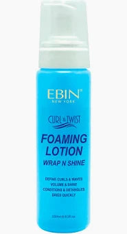 EBIN CURL & TWIST FOAMING LOTION WRAP N SHINE