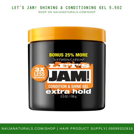 LET'S JAM! - 3X LESS BREAKAGE CONDITION & SHINE GEL ~ EXTRA HOLD