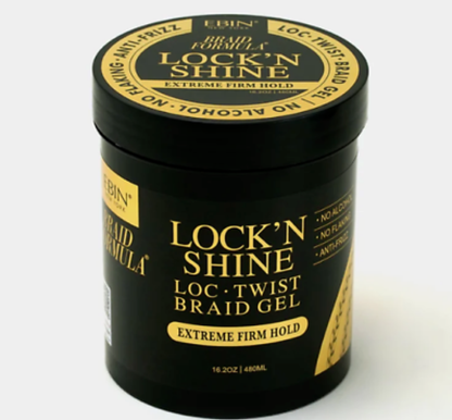 EBIN LOCK'N SHINE LOC.TWIST BRAID GEL EXTREME FIRM HOLD