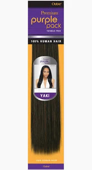 OUTRE PREMIUM PURPLE PACK TANGLE FEE HUMAN HAIR "14 INCHES