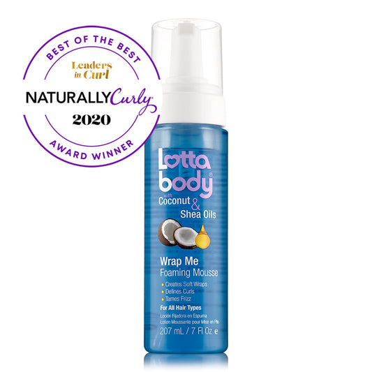 lotta body with coconut & shea oils wrap foaming mousse